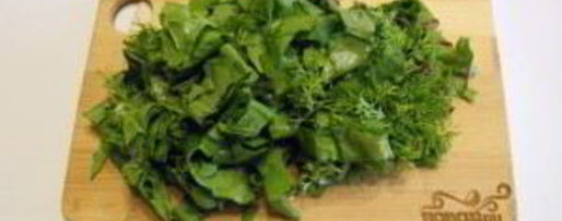 Шаг 2: салата из щавеля