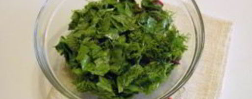 Шаг 3: салата из щавеля