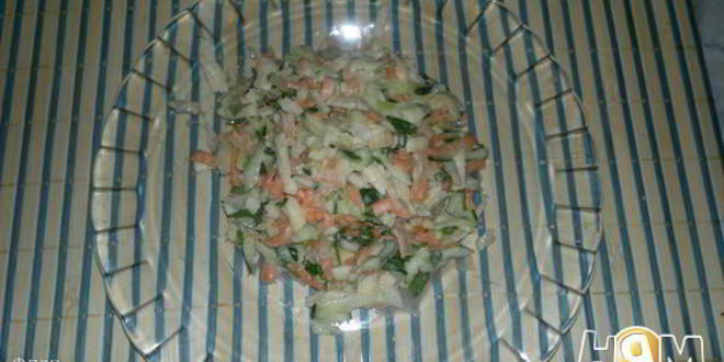 Рецепт салата из стеблей брокколи