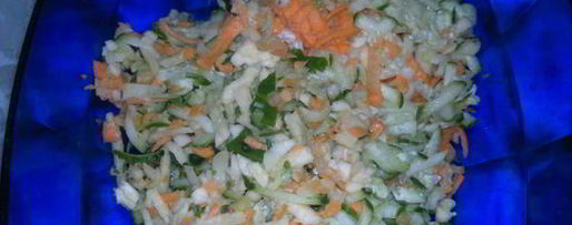 Шаг 2: салата из стеблей брокколи