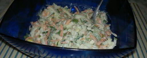 Шаг 6: салата из стеблей брокколи