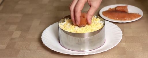 Шаг 5: салата лосось на шубе