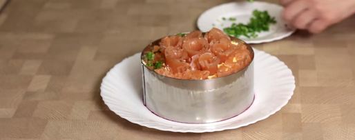 Шаг 6: салата лосось на шубе