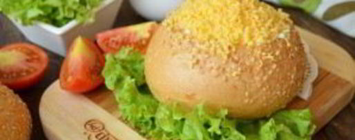 Шаг 6: булочек, фаршированных салатом мимоза