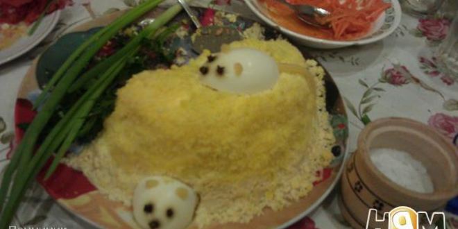 Рецепт мимозы mouse