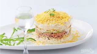 Рецепт Мимозы с маслом