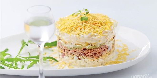 Рецепт мимозы с маслом