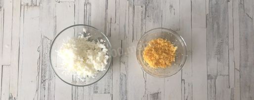 Шаг 2: мимозы с тунцом