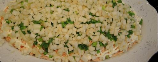 Шаг 3: рыбного салата мимоза