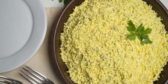 Рецепт салата мимоза без картошки