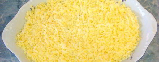 Шаг 8: салата мимоза классический с консервой