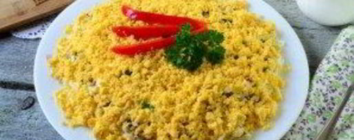 Шаг 7: салата мимоза классический слоеный