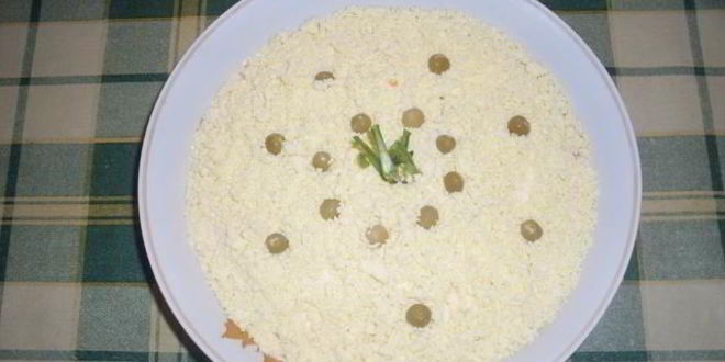 Рецепт салата мимоза нежная с картошкой