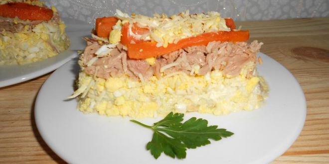 Рецепт салата мимоза по-новому