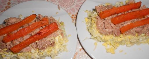 Шаг 6: салата мимоза по-новому