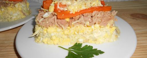 Шаг 7: салата мимоза по-новому