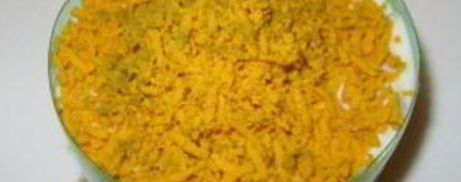 Шаг 5: салата мимоза с картошкой и сыром