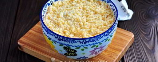 Шаг 9: салата мимоза с картошкой