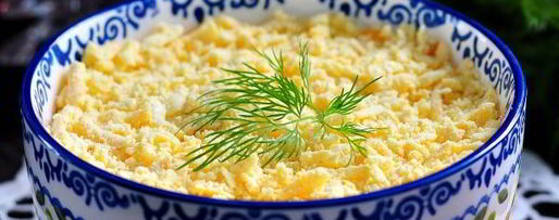 Шаг 10: салата мимоза с картошкой