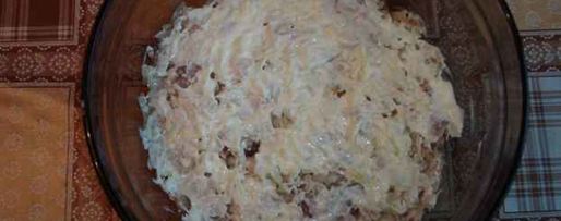 Шаг 21: салата мимоза с копченой скумбрией