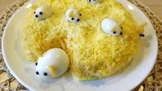 Рецепт Салата Мимоза с мышками