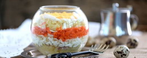 Шаг 10: салата мимоза с печенью трески