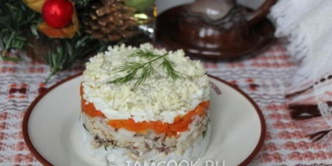 Рецепт салата мимоза с рисом