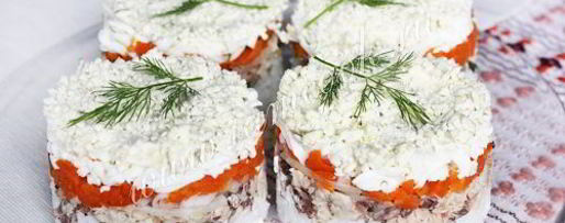 Шаг 8: салата мимоза с рисом