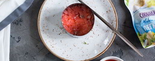 Шаг 4: салата мимоза с семгой