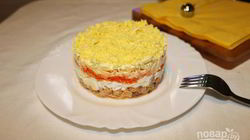 Рецепт Салата Мимоза с сырой морковью