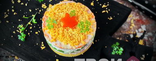 Шаг 6: салата мимоза с тунцом