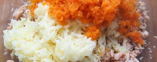 Шаг 1: салатных шариков мимоза