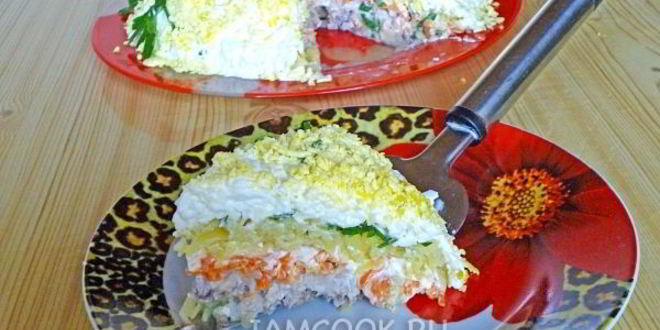 Рецепт слоеного салата мимоза