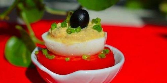 Рецепт закусочных яиц мимоза