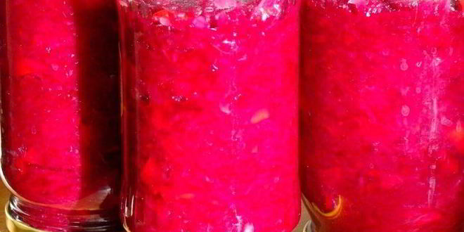 Рецепт салата на зиму из свеклы