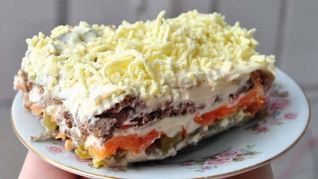 Рецепт Салата Печенкин с куриной печенью