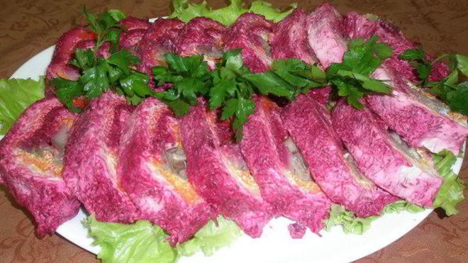 Рецепт Классической сельди под шубой рулетом