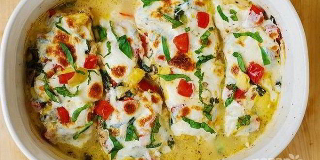 Рецепт куриного филе под шубой в духовке