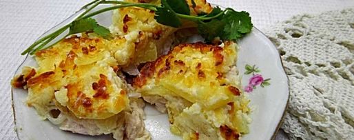 Шаг 12: куриного мяса под шубой в духовке