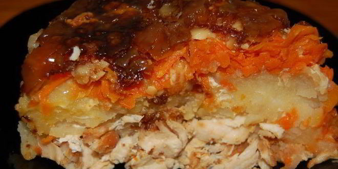 Рецепт курицы под шубой