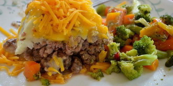 Рецепт мясного хлеба под шубой