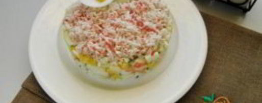 Шаг 6: салата крабового под шубой