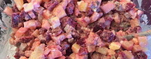 Шаг 3: салата ленивая селедка под шубой