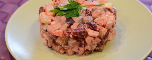 Шаг 5: салата ленивая селедка под шубой