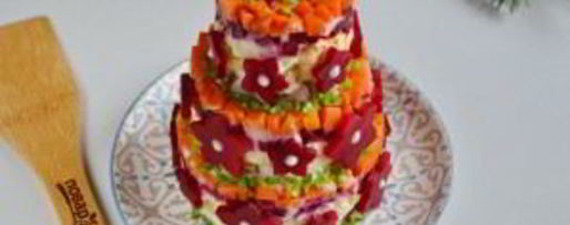 Шаг 12: салата-торта селедка под шубой