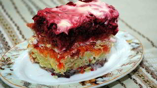 Рецепт Сельди под шубой классический слоями