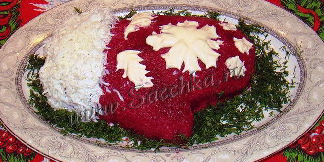 Рецепт сельди под шубой варежка