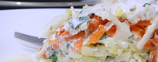 Шаг 14: селедки под легкой шубой с яблоком