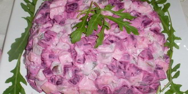 Рецепт селедки под шубой кубиками