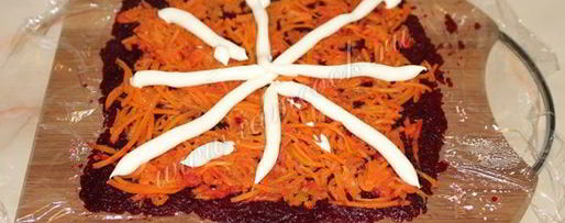 Шаг 10: селедки под шубой рулетом